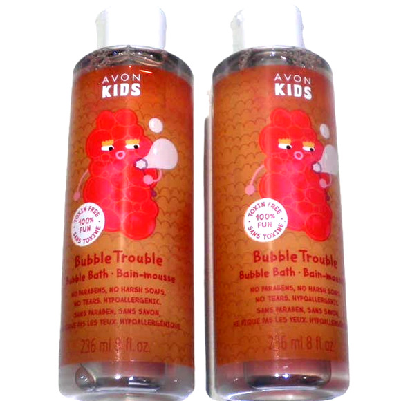 (2-Pack) Avon Kids Bubble Trouble Bubble Bath Apple Burst 8 FL OZ - Picture 1 of 4